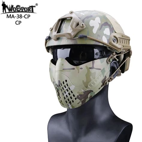 New Mesh Face Mask Tactical Face Shields Airsoft Hunting Military Party Movie Camo Ghost Combat