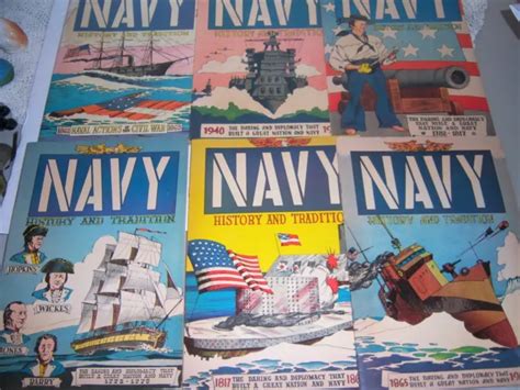 Navy History And Tradition Recruiting Historical 6 Comic Books 1950s