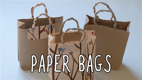 How To Make A Paper Bag Diy T Bags Youtube