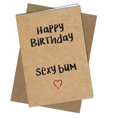 Buy 845 Birthday Card Sexy Bum Rudefunny Birthday Card Wife