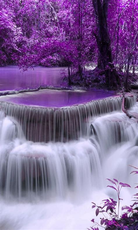 Download Purple Waterfall Wallpaper By Julianna F2 Free On