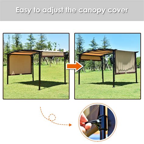 Gymax 12 X 9 Pergola Kit Metal Frame Gazebo Canopy Cover Patio