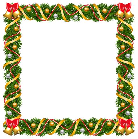 Border Christmas Garland Png Wreath Trans Konows Corn Maze