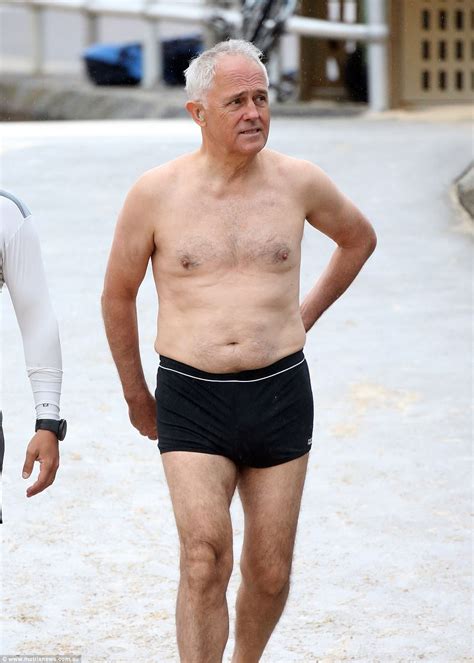 Malcolm Turnbull Enjoys Early Morning Dip At Bondi Beach Daily Mail