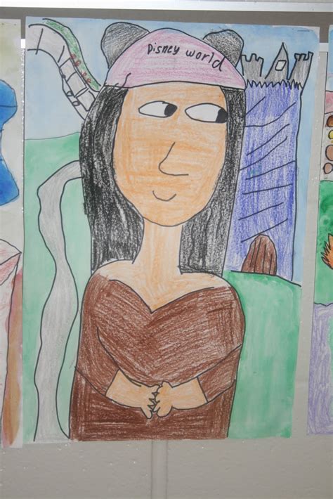 Mrs Craigs Art Room 3rd Grade Modern Day Mona Lisa