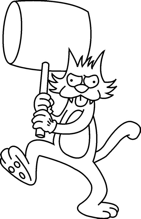 Simpsons Bart Coloring Pages For Kids Printable Free
