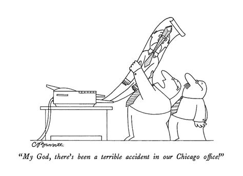 My God Theres Been A Terrible Accident Drawing By Charles Barsotti