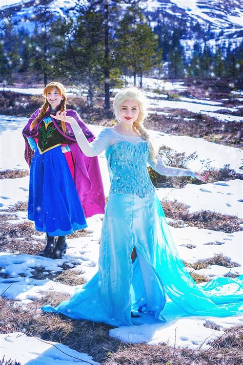 Anna And Elsa Costume Ideas For A Frozen Halloween Anna And Elsa