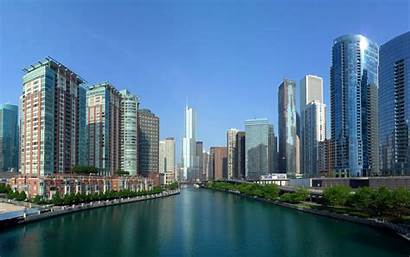 Wallpapers Landscape Buildings Chicago Stadt Sky Desktop