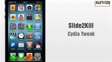Cydia Tweak Slide2kill For Iphone 54s43gs On Running Ios 60601