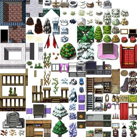 Horror Tiles Rpg Maker Vx Ace Sprite Sheet Base Lolopas