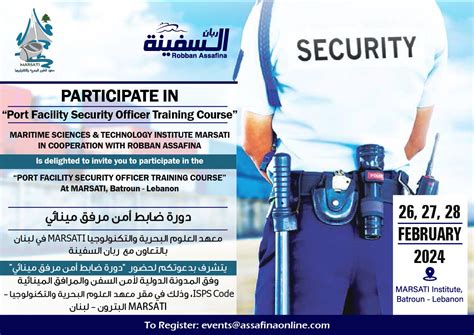 Port Facility Security Officer Training Course Robban Assafina