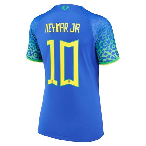 Neymar Jr Brazil National Team Nike Womens 202223 Away Breathe Stadium Replica Player Jersey