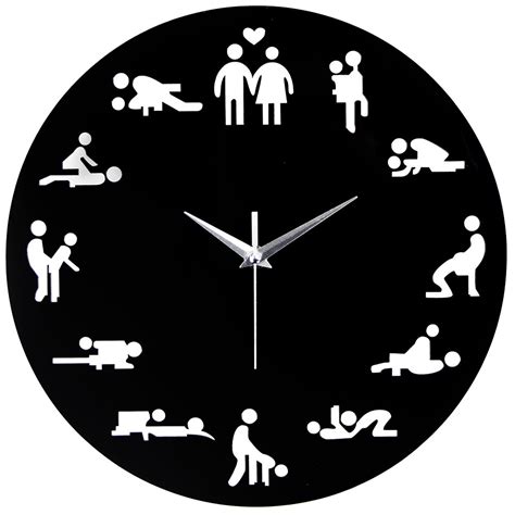 2017 New Arrival Sex Position Clock Modern Novelty Wall Clock For