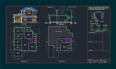 House Design Autocad File Dwg Storeys Designscad File April House Floor Plans