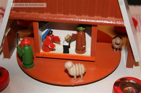 100% authentic german christmas and other holidays. Erzgebirge Handwerkskunst Pyramide Haus Stall Weihnachten ...