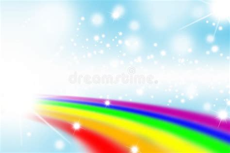 Glitter Star Rainbow Background Starry Sky In Pastel