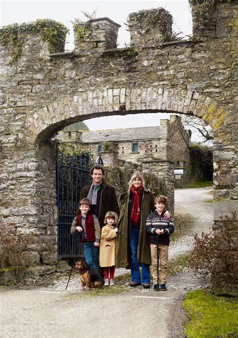 Dominic West And Catherine Fitzgerald At Home In Glin Castle In Ireland