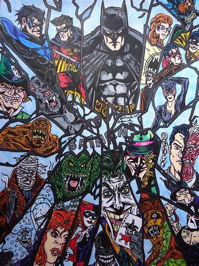 Batman Villains Heroes Wallpapersafari Wallpapers Code
