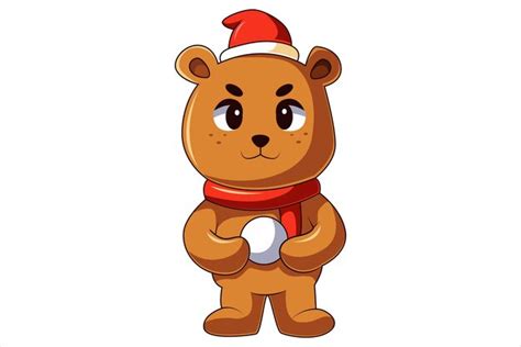 Premium Vector Cute Baby Bear Character Design Illustration