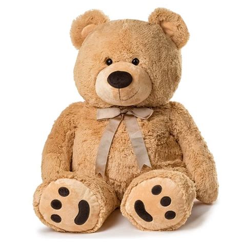 Plush Big Teddy Bear Toy With Embroidery Paw Bobostoy