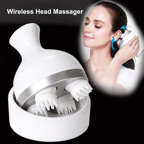 Waterproof Electric Head Massage Wireless Scalp Massager Prevent Hair Loss Body Deep Tissue