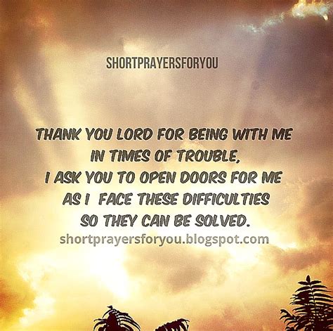 Thank You Lord For Being With Me In Times Of Trouble