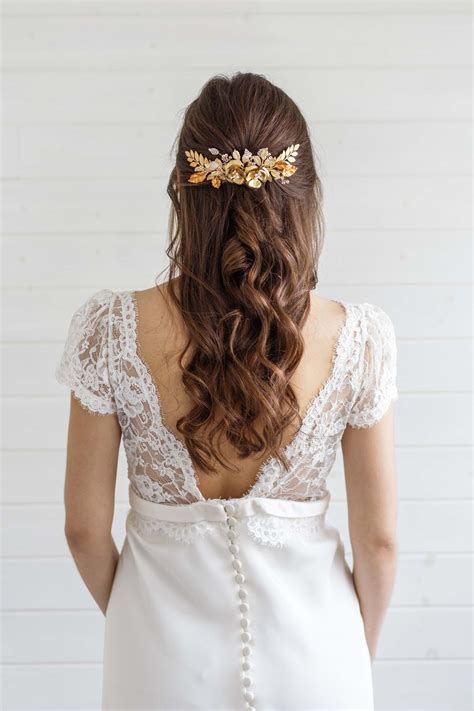 Carris Gold Bridal Hair Comb Victoria Millesime