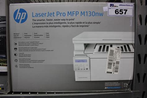 Laser multifunction printer (all in one). HP LASERJET PRO MFP M130NW ALL-IN-ONE PRINTER - Able Auctions