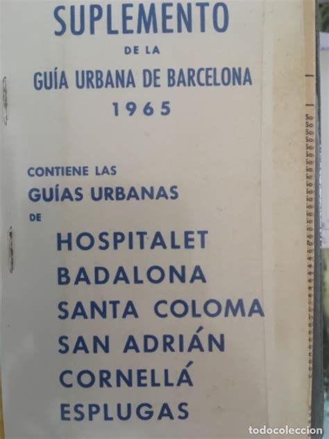 Guia Urbana De Barcelona 1965 Con Mapas Y Supl Comprar Libros De