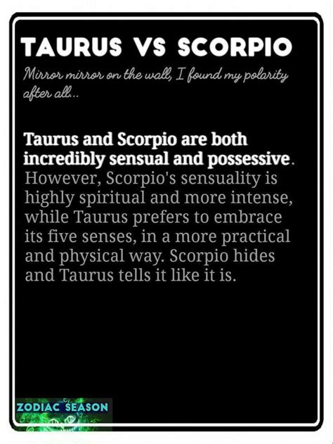 Taurus Vs Scorpio Sign With The Words Taurus And Scorpia