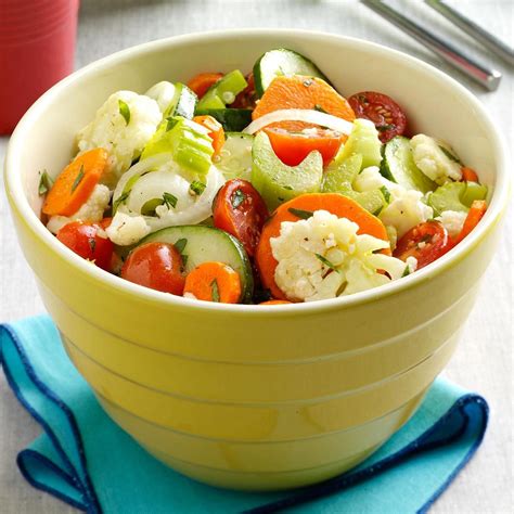Marinated Fresh Vegetable Salad Recipe Taste Of Home