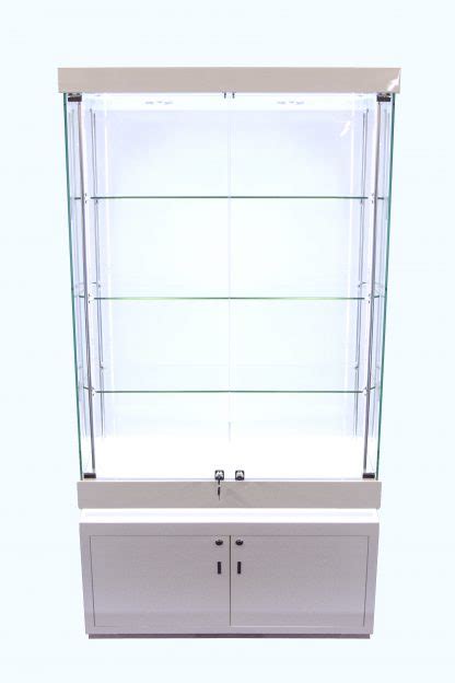 Frameless Display Glass Cabinet 1000x400x1900mm Sw Code 99053 Glass