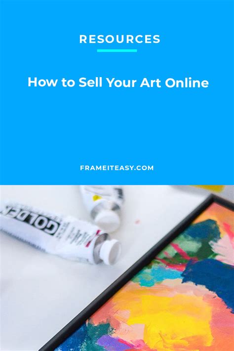 How To Sell Art Online Frame It Easy