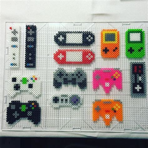 Nintendo Controller Gameboy Color Perler Beads Pixel Art Lot Of Magnet