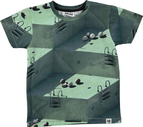 Rooney Graphic Pools Short Sleeve T Shirt With Digital Swimming Pool Print Swimming Pool