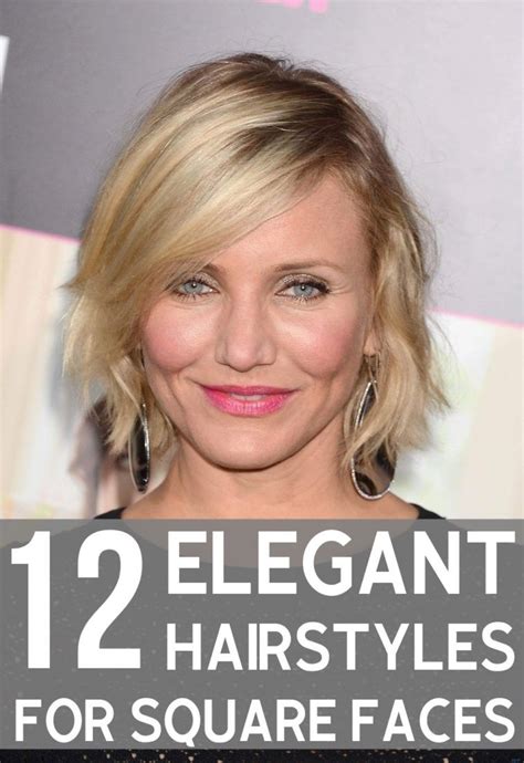 12 Elegant Hairstyles For Square Faces Square Face Hairstyles