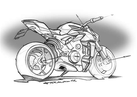 Ducati Streetfighter Faraud Concept Motorcycles Sketches