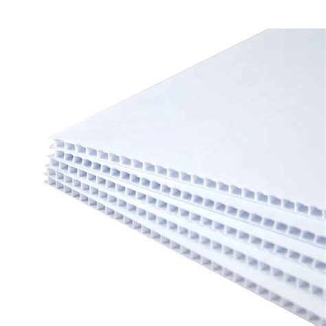 4mm White 4x8 48x96 Blank Corona Pp Corrugated Plastic Sheet