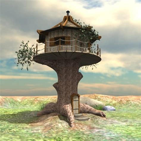 And if you desired this to this tree house is a basic one. wooden house tree 3d model