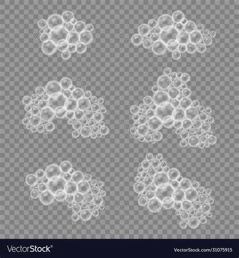 Bath Foam Soap With Bubbles Isolated Royalty Free Vector