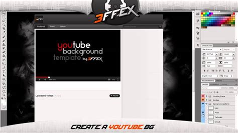 Free Download Youtube Background Template Creator 1st Edition 1280x720