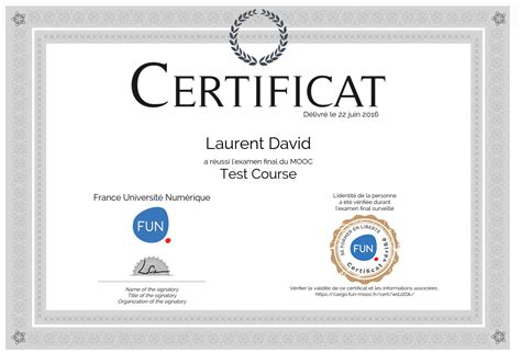 Exemple De Certificat Enseignement Supérieur Courses France