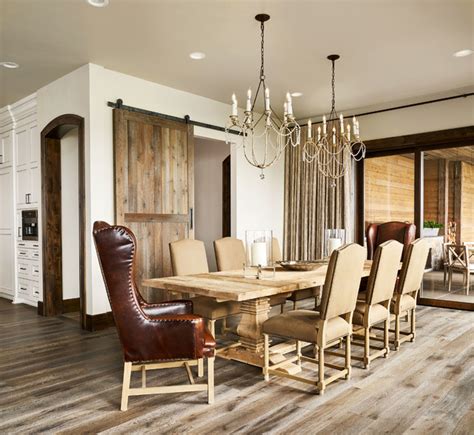 Contemporary Rustic Farmhouse Country Dining Room Portland By