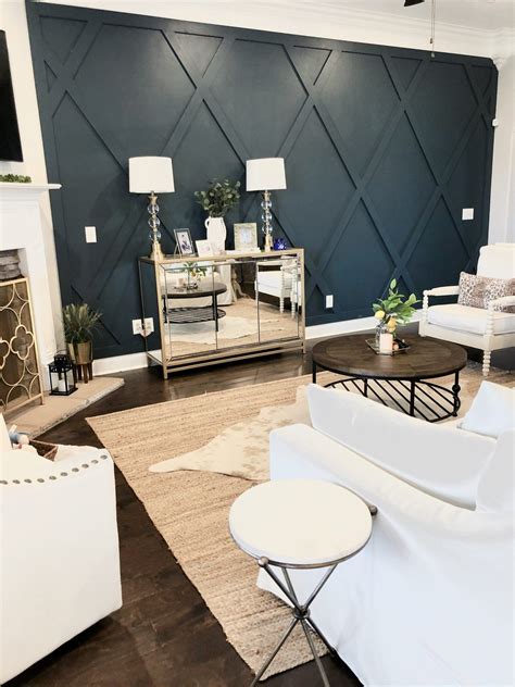 Creating A Diamond Accent Wall Whimsical September In 2020 Accent