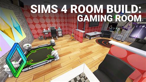 Sims 4 Gaming Room Room Build Youtube