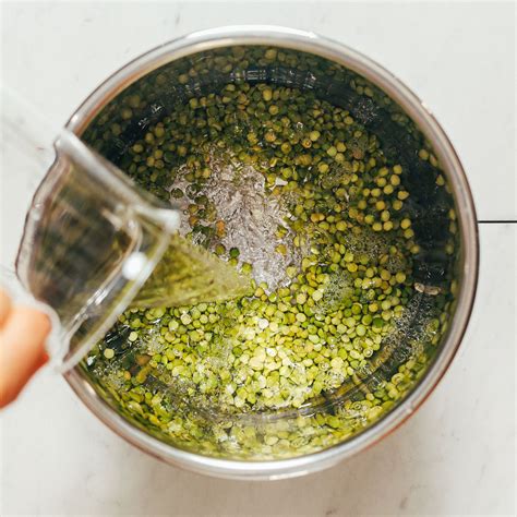 Instant Pot Green Split Peas Fast Tender No Soaking Minimalist Baker