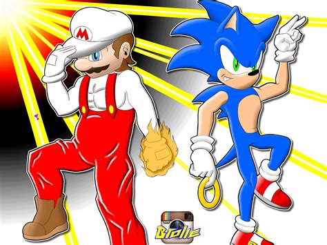 I Drew Sonic And Mario Sonicthehedgehog