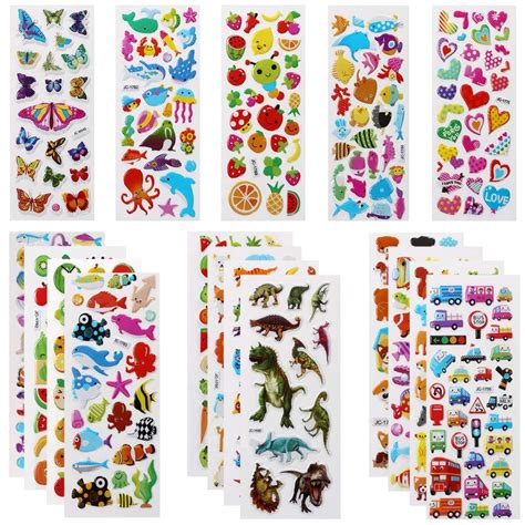 Buy Vicloon 3d Stickers For Kids Puffy Stickers 550 Children Stickers