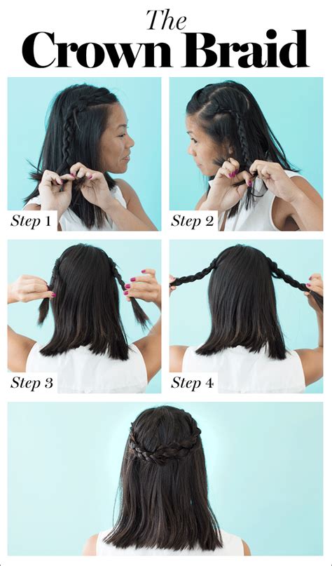Then french braid your hair starting above one ear and working across your head, adding strands as you go. How to Braid Hair: 10 Tutorials You Can Do Yourself | Glamour